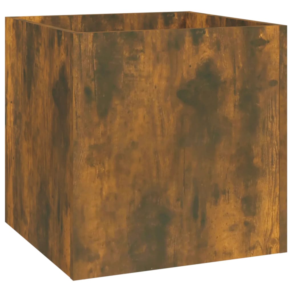 Hallway Furniture Set Smoked Oak Wood Based Material