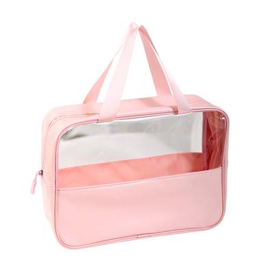 Cosmetic Bag Clear PVC Makeup Organizer Fashionable Waterproof Portable Toiletry Bag for Travel