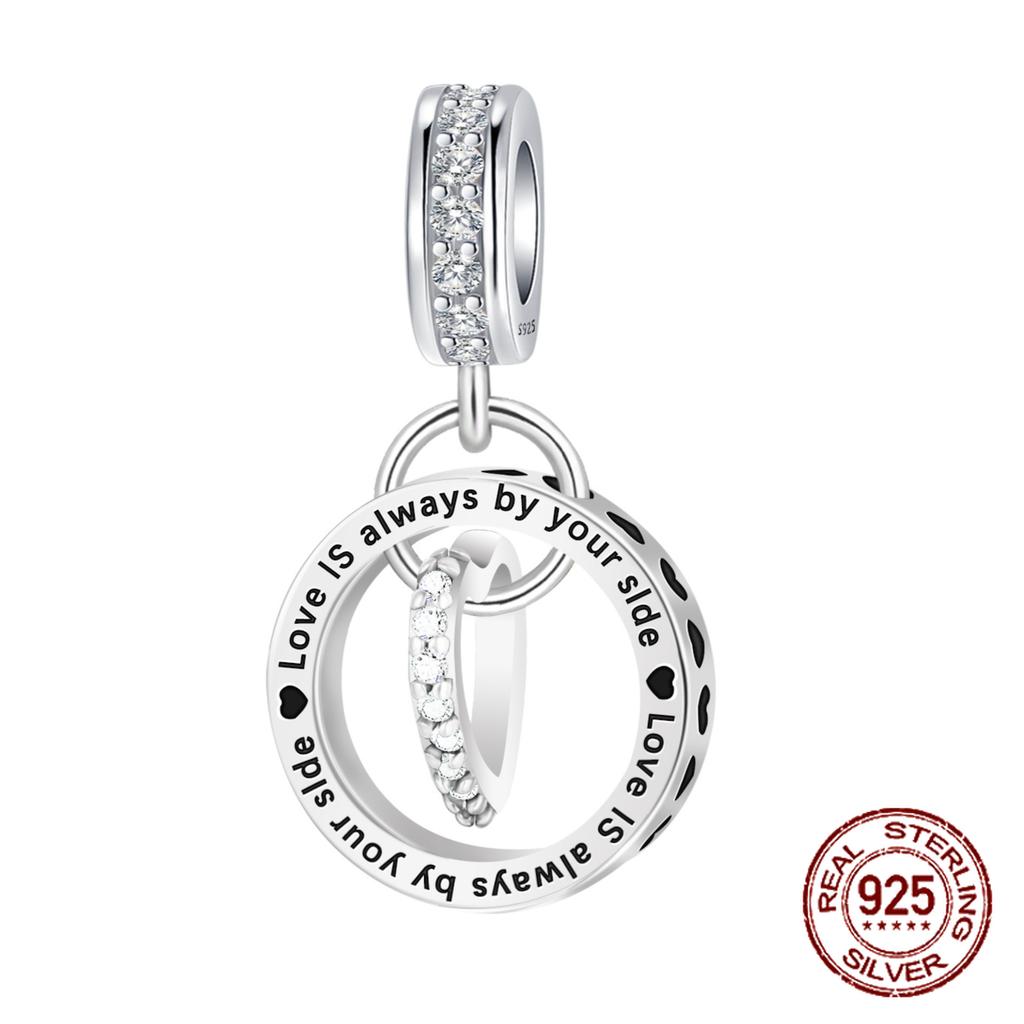 Charms Beads Copper Solid Color Letter Family Forever Tree Of Life Zircon Beads Fit Diy Bracelets Jewelry