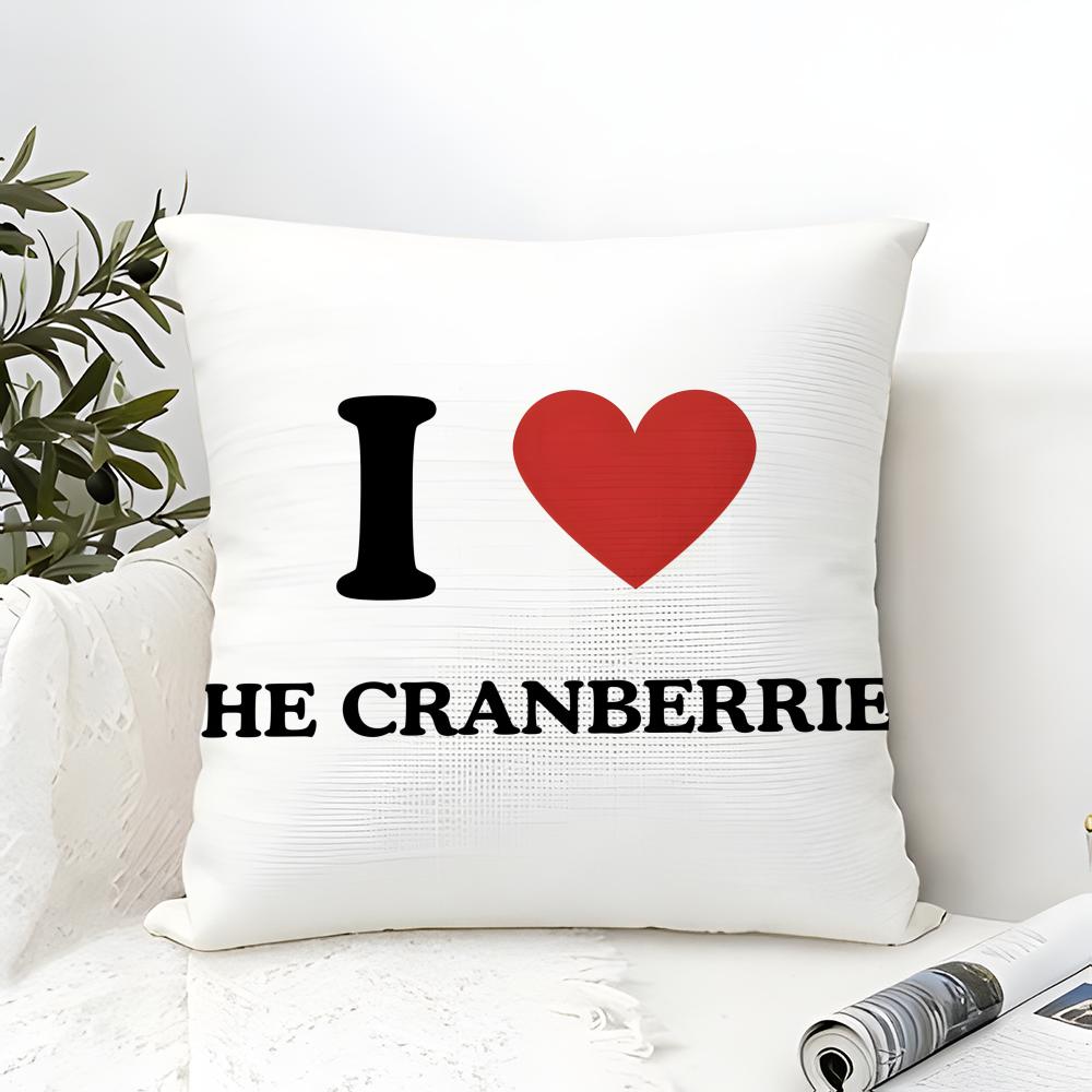 Gold Alternative Rock Band T-The Cranberries 3 Pillow Case Linen Pillow Case Sofa Home Decor Cushion Cover Cushion Cove