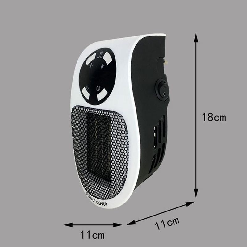 Mini Electric Heater Portable Desktop Infrared Heater with UK/EU/US/AU Plug Overheat Protection for Living Room Use