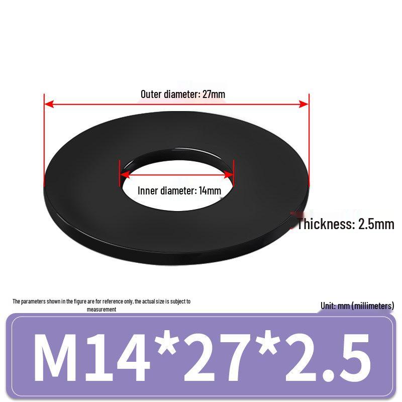 Rondella Piana Isolante in Gomma Nylon Plastica Ultra-Sottile, M3-M24