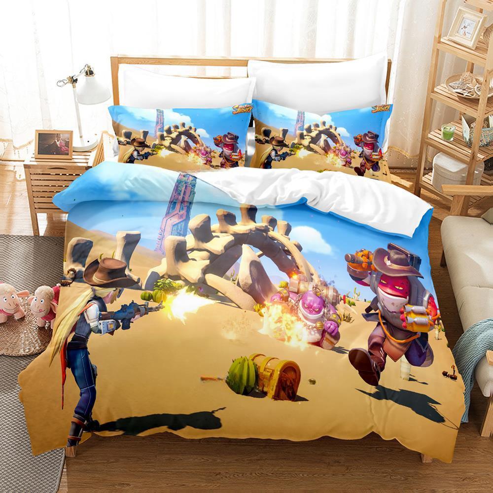 3D Druck Anime Spiel My Time at Sandrock Bettwäscheset Einzelbett Twin Full Queen King Size Bettset Erwachsener Kind Schlafzimmer Bettbezugsets