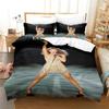 3D Print Celine Dion Bedding Set,Duvet Cover Comforter Bed Set Quilt Cover Pillowcase,King Queen Twin Size Boys Girls Adultse