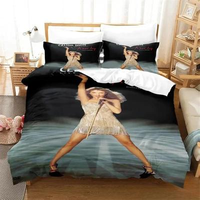 3D-Druck Celine Dion Bettwäsche-Set Bettbezug Steppdecke Bett-Set Tagesdecke Kissenbezug King Queen Twin Größe Jungen Mädchen Erwachsene