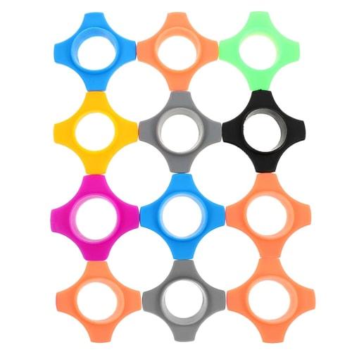 20 Pieces Microphone Skid Rings, Handheld Microphone Silicone Rings, Microphone Foam Windshield Covers, Microphone Bottom Sleeve Windscreens