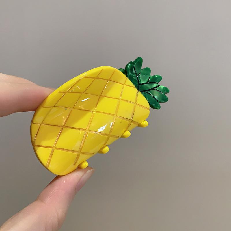 Hair Barrettes Fruit Shape Hair Claw Clips Set Watermelon Strawberry Avocado Accessories Fun Novelty Hair Jewelry For Girls