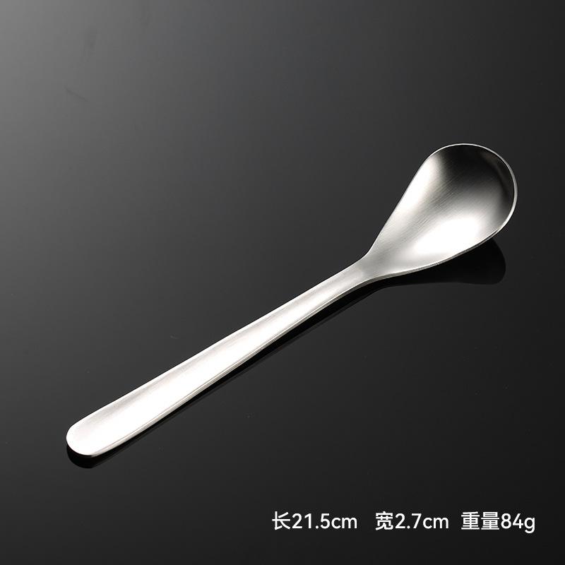 304 Stainless Steel Japanese-style Yanzong Knife, Fork, Spoon, Sanded Main Spoon, Multi-specification 5 Main Pieces, Hotel Western Tableware