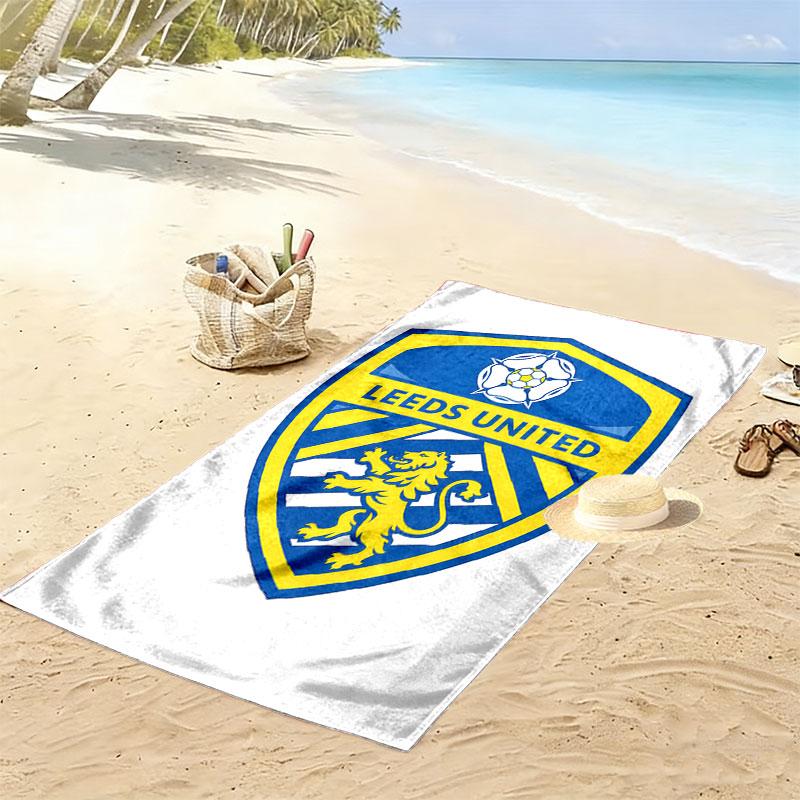 Leeds United A.F.C. logo Plážová osuška, Velká měkká rychleschnoucí osuška pro pláž, kempování, plavání