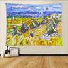 Van Goghs Art Tapestry Wall Hanging Printed Polyester Tapestry INS Decoration Wall Decor