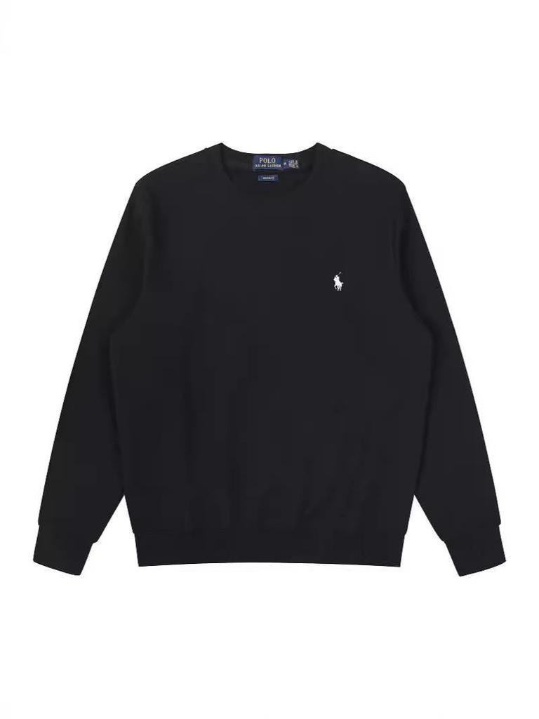 Unisex Casual Thin Spring/Autumn Round Neck Long Sleeve Hoodie with Small Horse Logo