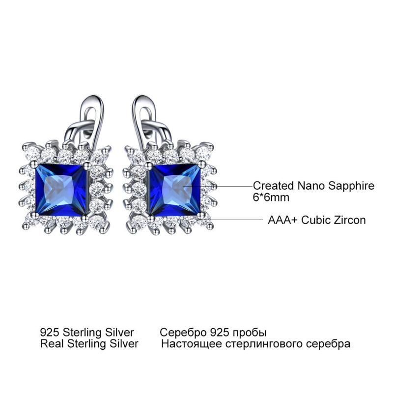 Gica Gem 925 Sterling Silber grünes Quadrat Vintage heißer Verkauf Ohrstecker für Frauen feines Temperament hochwertiger Schmuck Geschenk zum Muttertag