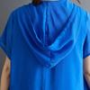 Dimanaf New 2025 Plus Size Summer Dress Women Solid Basic Vintage Casual Hooded Dress Loose Dress Maxi
