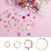 Enfants Bricolage Perles Set, Acrylique DIY Kit Jouets Pour Filles De 4-10 Fabrication De Bijoux Collier Bracelets Bande De Cheveux