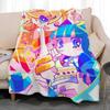 popular anime Panty and Stocking Throw Soft Coral Fleece Blanket 310gsm Fluffy Warm Throw for Sofa Bed Couch Bedroom Decor