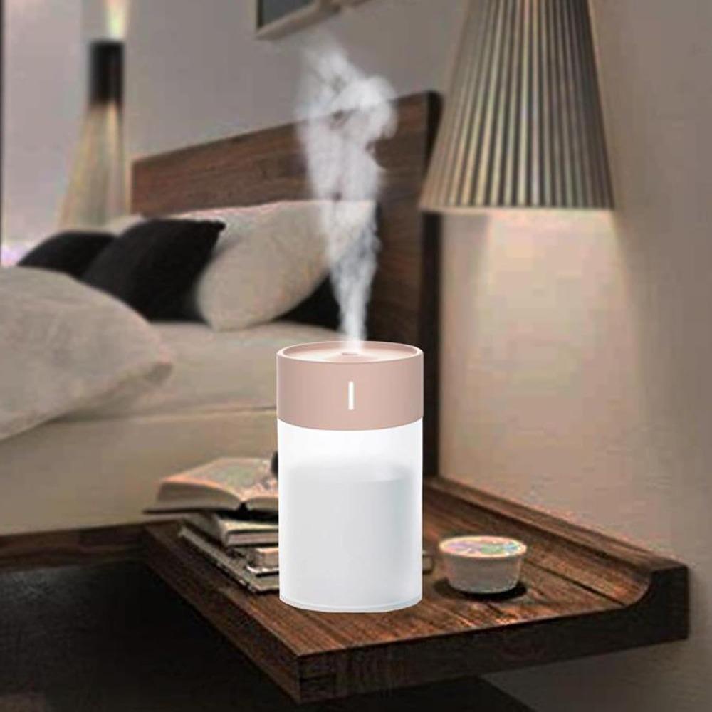 72 x 72 x 120mm Cool Mist Humidifier Pink Mini Air Humidifier Essential Oil Diffuser for Travel