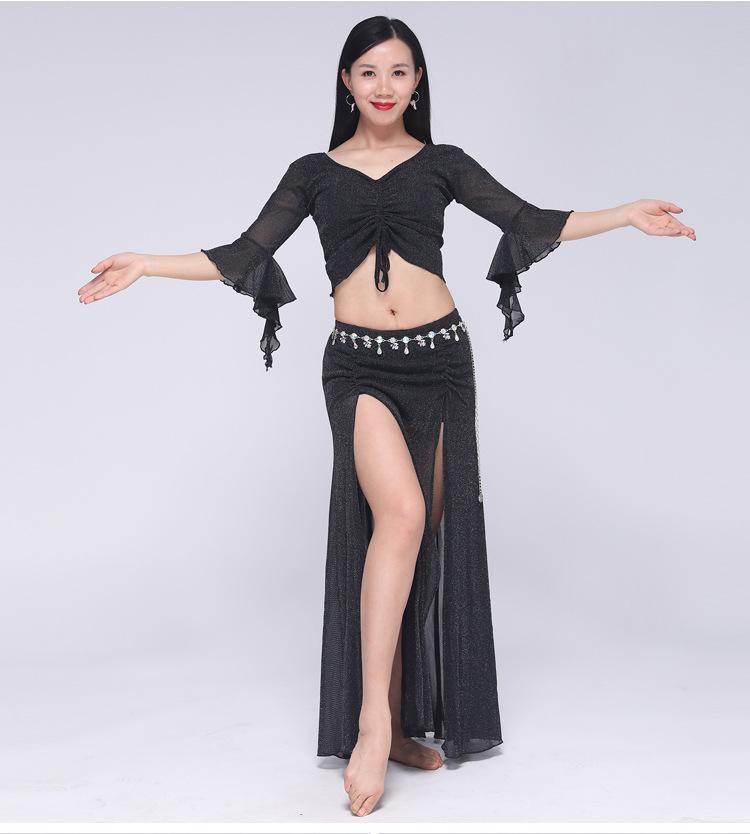 New Belly Dance Top Set Oriental Performance Outfit Slimming Women Dance Costume