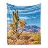 Landscape Throw Blanket, Grand Teton National Park Snowy Peak Mountains Nature Scene Picture Soft Flannel Blanket for Adult Gift