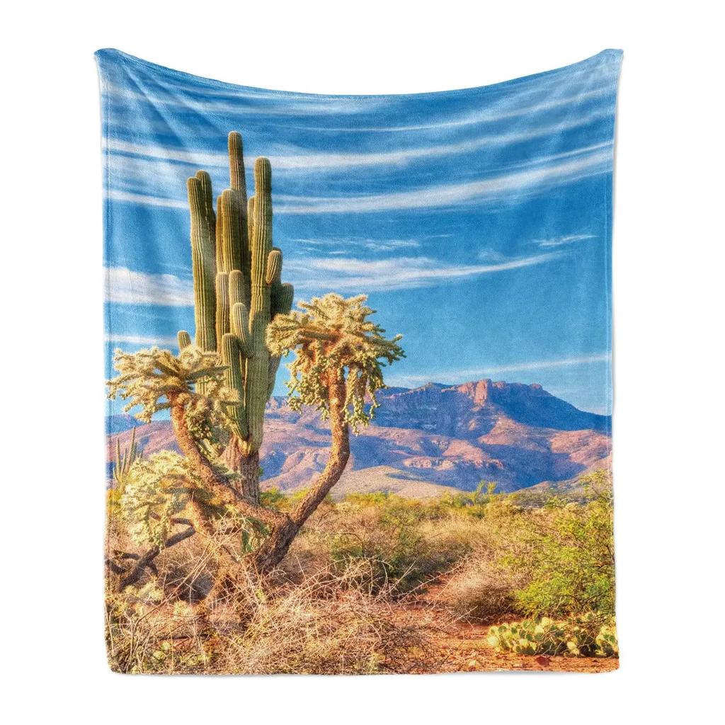 Landscape Throw Blanket, Grand Teton National Park Snowy Peak Mountains Nature Scene Picture Soft Flannel Blanket for Adult Gift