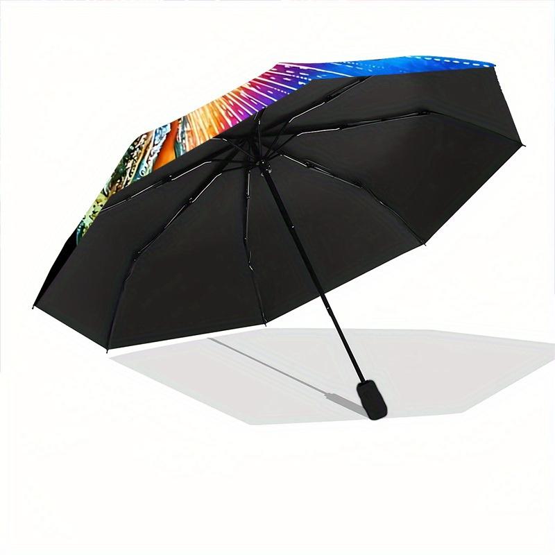 1pc Butterfly Wings Automatic Open/close Folding Umbrella, Compact Portable Travel Umbrella, Durable Construction Yy250809136