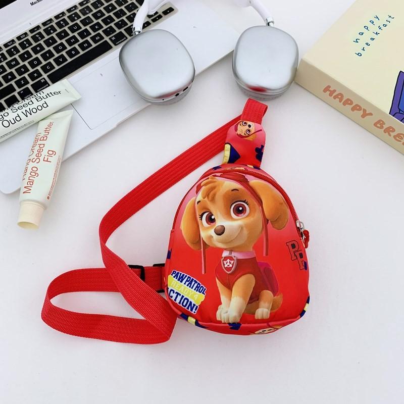 Paw Patrol Cartoon Kids Chest Bag With Polyester Print For Daily Use