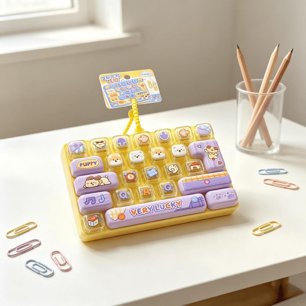 Squeeze Type Decompression Button Toy 26-Key Design Bag Hanging Ornament Bag Decoration