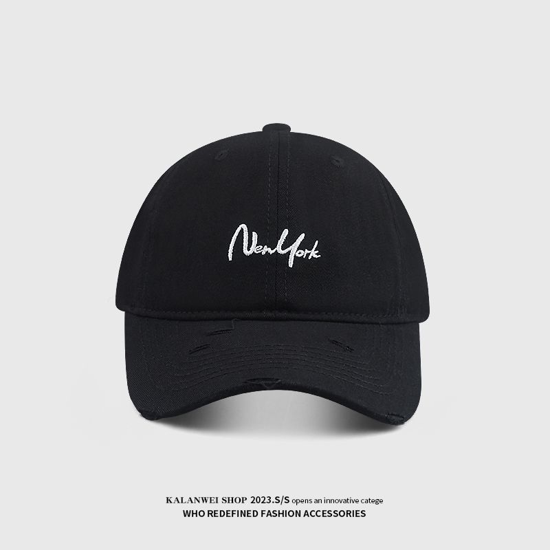

2025 New Arrival Fashion Baseball Cap Wide Brim Big Face Show Face Little Korean Style All-Match Men s and Women s Big Head Circumference Peaked Cap Black Regular head circumference (54~62cm)