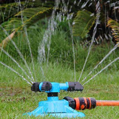 3-Arm Lawn Sprinkler Adjustable 360-Degree Rotating Garden Sprinkler Large Area Coverage Sprinkler for Yard Watering Kids Pets Playing