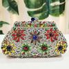Kristall-Abend-Clutch-Tasche WHTUOHENG Luxuriöse Diamant-Braut-Handtaschen Hochzeits-Portemonnaie Formelle Party-Strass-Clutches Damen-Taschen