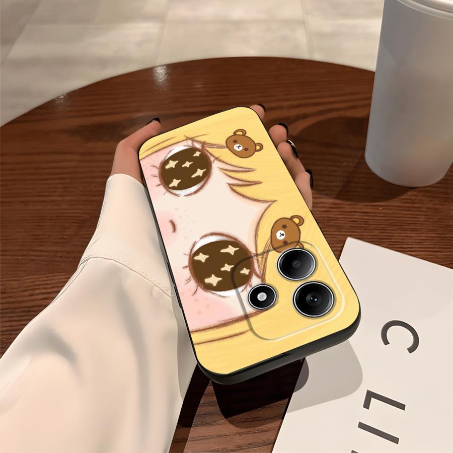 Retro Fashion Anime Eyes Phone Cover Case for Xiaomi Redmi Note 14 13 Pro Plus A4 A5 11S 14C 10 A1 A2 A3 12C 13C 12S K40 K80 9 8