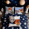 Z-Zootopia 2 J-Judy Nick DSN funda de cojín Oficina en casa Conveniente Simplicidad Nórdica Popular Con Cremallera Funda de Cojín