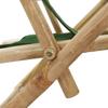 Adjustable Relax Chair in Green Bamboo and Fabric