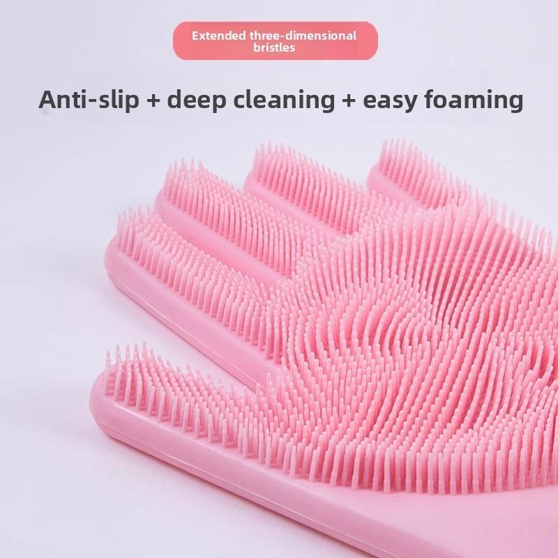 Silicone dishwashing gloves, magic gloves, durable, wear-resistant, waterproof rubber gloves for special use