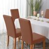 1 2 4 6pcs Solid Color Chair Cover Stretch Spandex Elastic Slipcovers Chair Covers For Dining Room Kitchen Wedding Banquet Hotel for Home