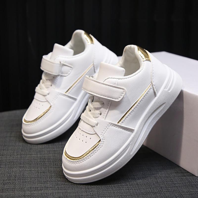 Scarpe da Ginnastica Sneakers Bambini Scarpa Bambino Primavera Nuovo Ragazzi Ragazze Scarpe Sportive Casual Scarpe da Skate Pelle Suola Morbida Bambini Piccola Scarpa Bianca