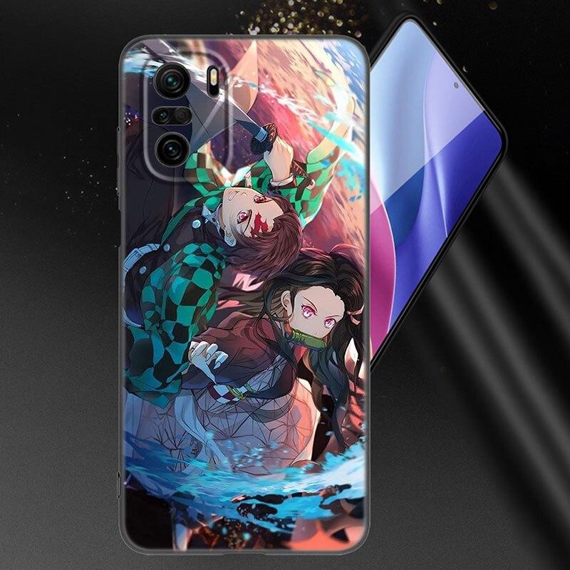 Anime Demon Slayer Kamado Tanjirou Phone Case For Xiaomi Mi POCO X3 NFC GT M4 M3 12 11T 10T Pro A3 11 Lite NE 5G 12X 11i F3