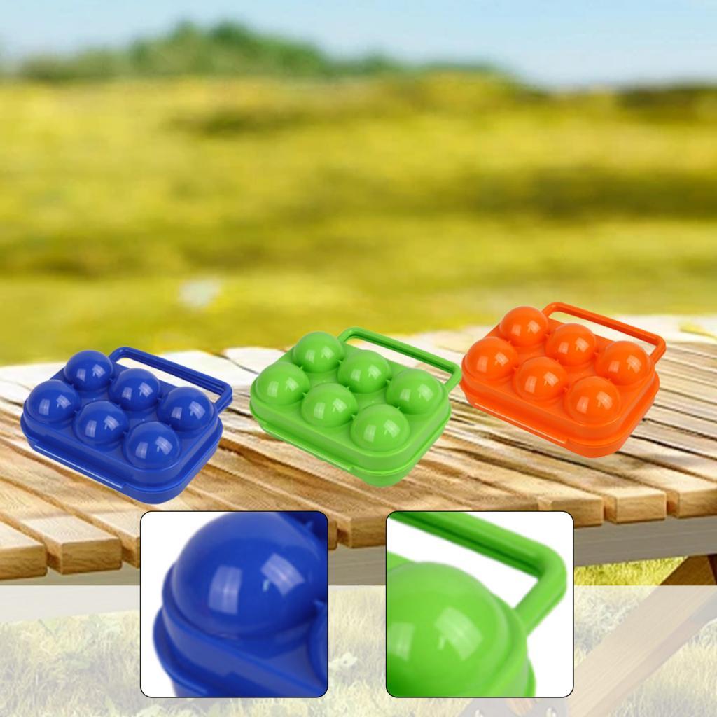 Camping Egg Organizer Portable PP Material Egg Tray Carrier Storage Crate for Home Picnic and Travel