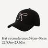 2PC Adjustable Embroidered Bow Baseball Cap,Sun Protection Hat,Suitable for Various Activities Such As Run,Cycling,Play Ball Etc