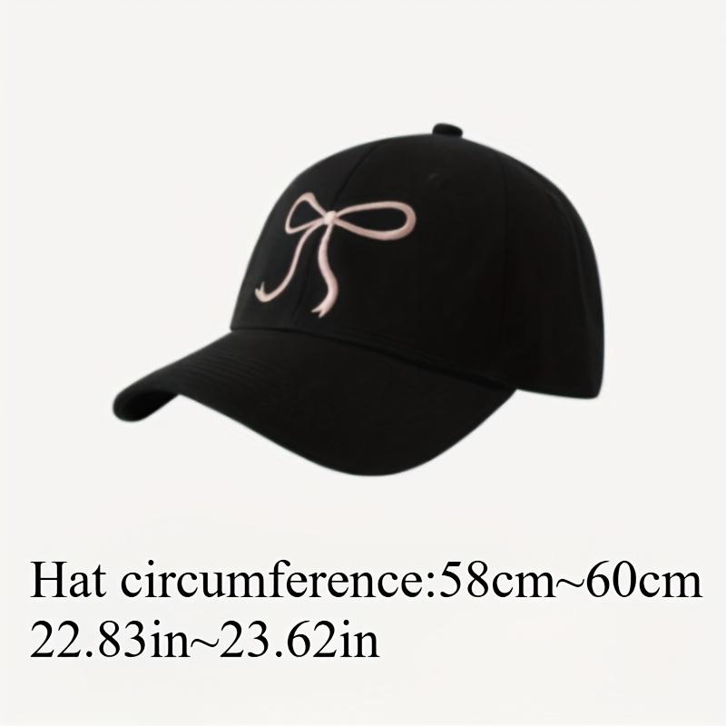 2PC Adjustable Embroidered Bow Baseball Cap,Sun Protection Hat,Suitable for Various Activities Such As Run,Cycling,Play Ball Etc