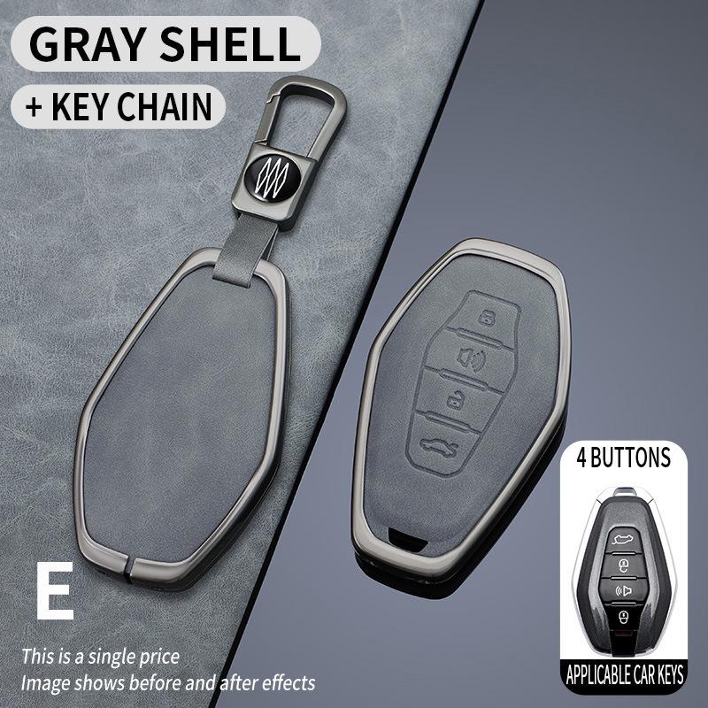 Chery Jetour X70S X90 Kaiyi X3 X5 Key Case: Full Package Metal Protective Remote Shell