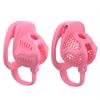 2026 New Male Chastity Cage Sex Toys Device Fixing Design Breathable Cock Cage SM Invisible Lock Penis Bondage Set Pink
