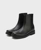 Firenze Atelier [Second.A] Minimal Square Toe Zip-Up Boots 2Ndf4300Gb [Black]