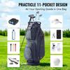 36” Golf Cart Bag 14 Way Organizer Divider Top Multiple Pockets Army Green