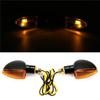 2 Pcs Universal Motorcycle Turn Signal Indicators Light Amber Flashers Lighting Motorbike Lamp Super Bright Custom Tail Light