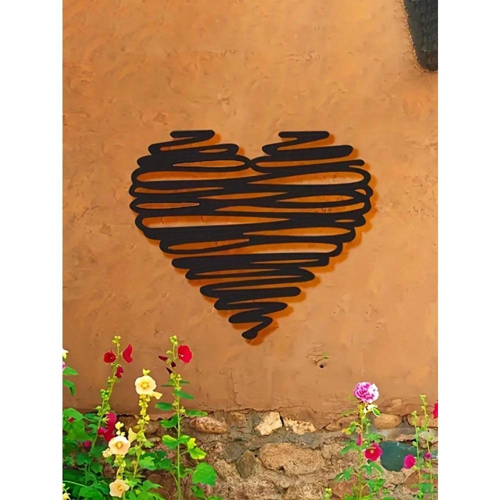 Heart Shaped Wall Art Iron Love Decoration For Home Wedding Living Room