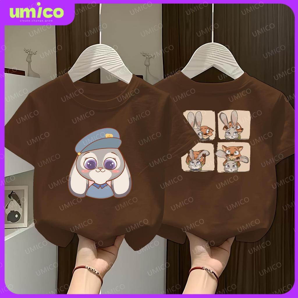 

Children s Animal Utopia 2 Cartoon Pattern Comfortable Short Sleeve T-shirt 140
