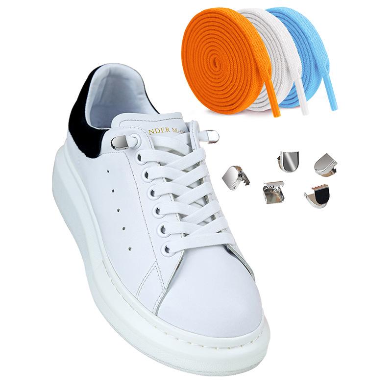 Elastic No-Tie Shoelaces for Adults & Kids - McQueen White