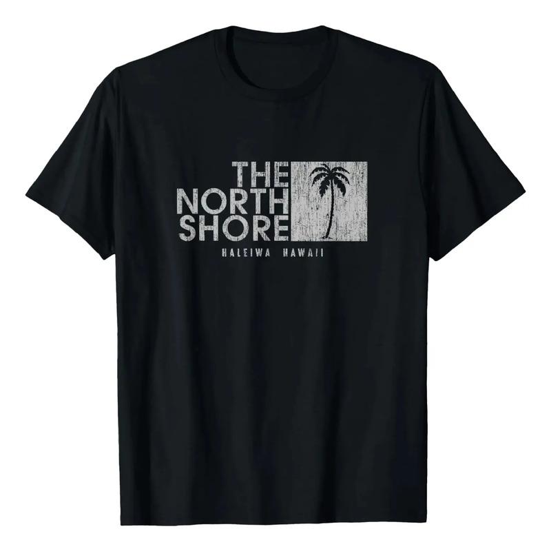 Camiseta De Estilo Vintage The North Shore Hawaii Palm Tree S