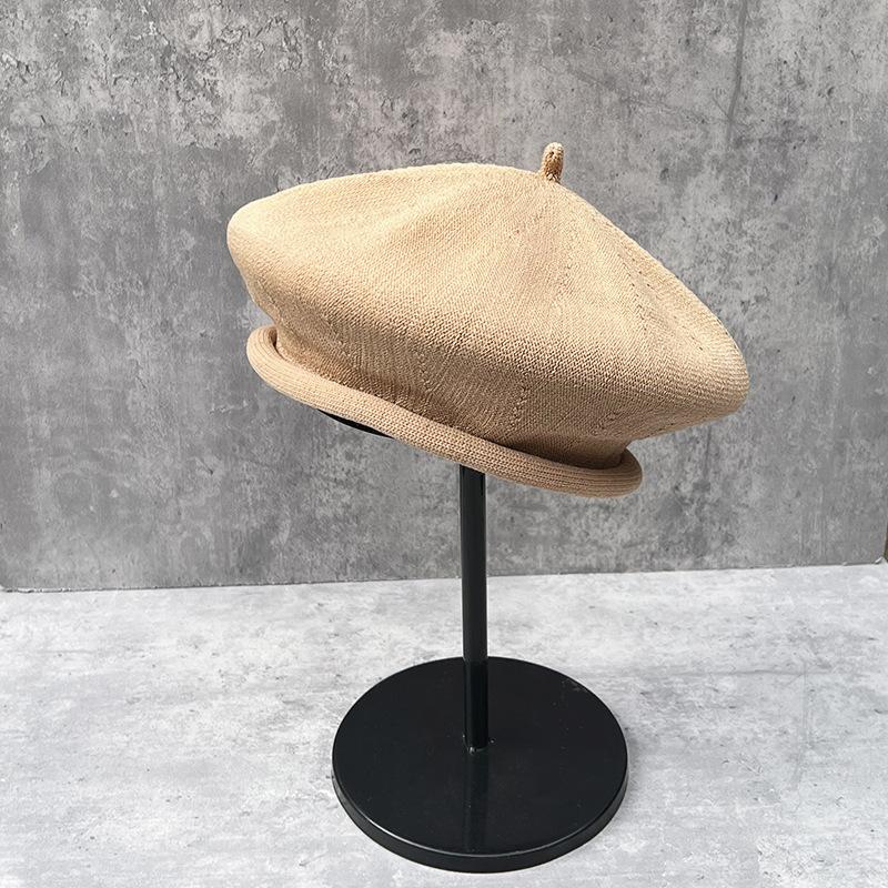 Extra Gentle Retro Crimped Beret Women'S Spring Summer Versatile Painter Hat Showing Face Small Octagonal Hat 25