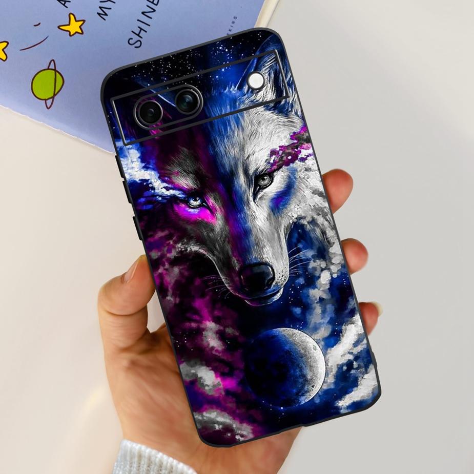 For Google Pixel 8A Case Pixel8 Pro Cute Cat Flower Painted Cover Silicone Phone Case For Google Pixel 8 Pro Pixel8A Soft Fundas
